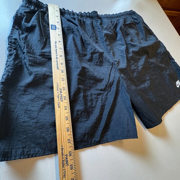VTG Nike Swim Shorts Mens XL Black 90s Mesh Liner Big Swoosh Logo - Picture 9 of 14